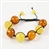 This fine macrame bracelet is made with custard and honey colored amber.  This bracelet includes dark brown cord and a slide clasp to fit most wrists.