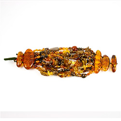 Multi-colored Amber toggle Bracelet