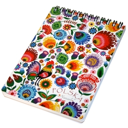 This beautiful notebook has 70 sheets. The front side is lined and the back side of each page is blank which is perfect for you to add pictures, scrapbook cut outs etc.  Ideal for use as a journal, school project display or general notebook.