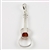 Amber And SIlver  Guitar Pendant 2"