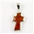 Beautiful amber cross framed in sterling silver.  Size is approx 1.5" x 0.6".