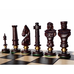Polish Chess Set - "Royal Lux" - Oak