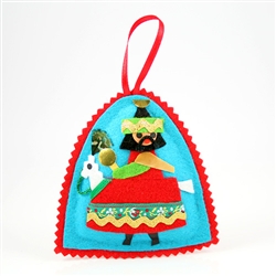 Polish Felt Christmas Ornament - Lajkonik