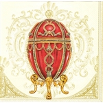 Polish Easter Luncheon Napkins (package of 20) - 'Faberge' - Red