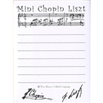 Mini Chopin Liszt Post-It Note Pad