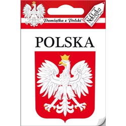 Polska Eagle Crest Sticker - Small