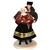 This traditional Sandomierz couple is completely hand made the old fashioned way with papier mache, dress materials and paints.  The doll is clothed in authentic regional folk costume as certified by the Polish Ministry of Culture.  Notice the attention t