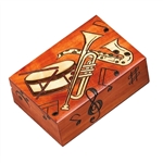 Polish Musical Instrument Box - Horns And Drum