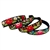 This is a flexible headband that has been covered in black or navy blue material that has been hand embroidered in a Lowicz style floral pattern. Made in Lowicz, Poland. No two are alike.