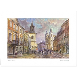 Beautiful print of a watercolor by Polish artist Wanda Maj-Adamczyk.  Suitable for framing.  Includes an envelope for mailing.  Packaged in clear resealable polypropylene.