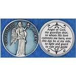 Guardian Angel Blue Enamel Pocket Token (Coin). Great for your pocket or coin purse.