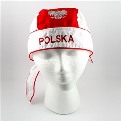 Designed to fit most people.  100% cotton with an embroidered Polish Eagle on the front and the words Polska on the front and back.