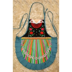 Delightful cooking apron with a Lowicz costume design, This apron makes a perfect gift for anyone looking for an upscale kitchen accessory or gift.  It's also a great low cost alternative when you need to wear a Polish costume.  Great way to display you h