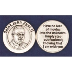 Saint John Paul II - Pocket Token (Coin) Note:  John Paul II is being Canonized as Saint John Paul II on April 27, 2014.
