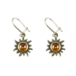 Honey amber set in Sterling Silver.  Stylish and unique.