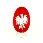 Polish Eagle Wooden Egg