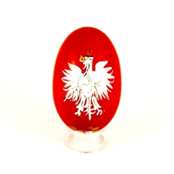 Polish Eagle Wooden Egg
