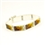 Hinged sterling silver cuff bracelet consists of 8 rectangular segments, inlaid with multi-color mosaic amber. The process to create this amber mosaic is quite unique.  See the video below.