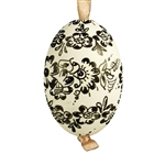 This beautifully designed chicken egg is hand painted. The painting is done in a traditional style from Opole. Ready to hang. Eggs are blown and can last for generations.