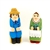 Hand carved and painted, our little couple is dressed in Rzeszow costume from southern Poland.