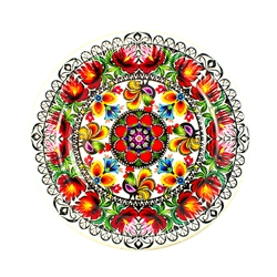 Polish paper plates are available in two sizes:
Luncheon size (9" - 22.7cm diameter)
Dessert size (7" - 18cm diameter)
Perfect way to highlight a Polish paper cut design at school, home, picnic etc.
Set of 8 in a pack.