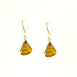 Beautiful set of tear drop shaped earrings set in Sterling Silver.