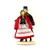 Our lovely couple are from south central Poland in the Swietokrzyskie Mountains not far from Kielce. These dolls are perfect, clothed in authentic regional folk costumes, as certified by the Polish Ministry of Culture. These traditional Polish dolls are c