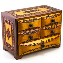 Polish Deluxe Five Drawer Chest Box
