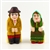 Hand carved and painted by folk artist Tadeusz Lesniak , our little couple is dressed in Kurpie costume from northeastern Poland.