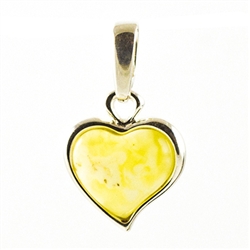 Hand made with Sterling Silver detail. Size is approx. 1" x 0.7".  Sgades will vary from light to dark yellow.