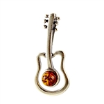 Amber Guitar Pendant