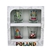 Set of 4 shot glasses decorated in Polish folk motifs: Krakow Folk Dancers, Lowicz Folk Roosters, Lowicz Flowers, and Storks.
The set is packed in a decorative and sturdy gift box.