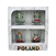 Set of 4 shot glasses decorated in Polish folk motifs: Krakow Folk Dancers, Lowicz Folk Roosters, Lowicz Flowers, and Storks.
The set is packed in a decorative and sturdy gift box.