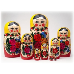 Semenov Matryoshka Nesting Doll - 9pc/9"