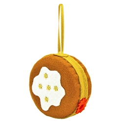 Hand made in Krakow by a real Polish babcia!   Made of felt and all made by hand. Our special keepsake looks like the real thing. Lightweight, it will hang nicely in your favorite collector's tree for many seasons to come! Great for both Paczki Day