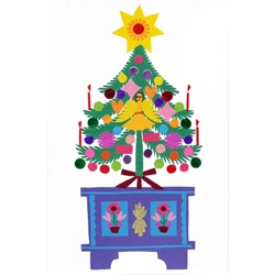 This Christmas send your special friends a little bit of Poland: a beautiful hand made Polish paper cut card. For a little more than a mass produced printed card you can have one entirely made by hand.
The paper cut is made from many pieces of colored