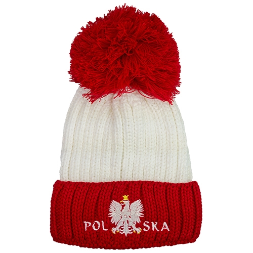 Polska Winter Cap White/Red - Czapka Zimowa - Polish Art Center