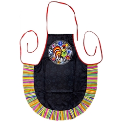 If you are a fan of Polish paper cuts you'll love this apron.  Please note that the strap colors vary.