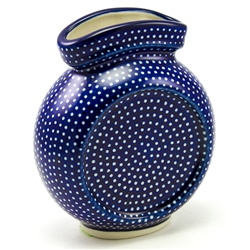 Polish Pottery 4.5" Mini Vase. Hand made in Poland. Pattern U1123 designed by Maria Ciszewska.