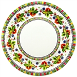 Polish paper plates are available in two sizes:
Luncheon size (9" - 22.7cm diameter)
Dessert size (7" - 18cm diameter)
Perfect way to highlight a Polish floral design at school, home, picnic etc.
Set of 8 in a pack.
Made in Poland.