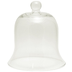 Genuine hand blown and shaped Polish glass bell shaped dome. Base is 7" diameter