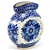 Polish Pottery 4.5" Mini Vase. Hand made in Poland. Pattern U243 designed by Krystyna Deptula.
