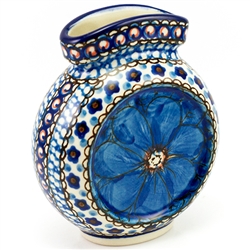 Polish Pottery 4.5" Mini Vase. Hand made in Poland. Pattern U408 designed by Jacek Chyla.