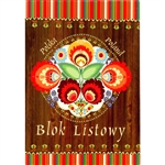 Polish Wycinanki Folk Note Pad - Folk Blok Listowy