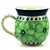Polish Pottery 16 oz. Bubble Mug. Hand made in Poland. Pattern U408a designed by Jacek Chyla.