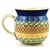 Polish Pottery 6 oz. Bubble Mug. Hand made in Poland and artist initialed.