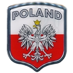 Poland Emblem Sticker - Raised Vinyl 3"
