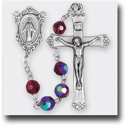 20.5" Premium Hand Crafted 7mm Tin Cut Crystal Bead Rosary with a deluxe Crucifix and Center
It comes with a Deluxe Velvet Box