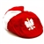 Children's Golf Cap - Red And White With Polish Eagle