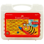 Brilliant Beeswax Crayons In Storage Case 24/Pkg by Faber-Castell